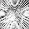 Indented halftone black and white background