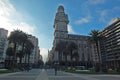 Independance square Plaza Independencia in the morning Montevideo