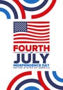 Independence Day in United States of America. The Fourth of July. Happy national holiday Royalty Free Stock Photo