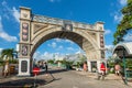 The Independence Arch and the Chamberlain Bridge in Bridgetown,