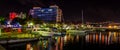 Independence and Christmas lights in Bridgetown, Barbados