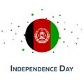 Independence day of Afghanistan. Patriotic Banner. Vector illustration. Royalty Free Stock Photo