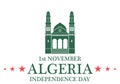Independence Day. Algeria Royalty Free Stock Photo