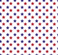 Independence Day of America seamless pattern. July 4th endless background. USA national holiday repeating texture with Royalty Free Stock Photo