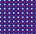 Independence Day of America seamless pattern. July 4th endless background. USA national holiday repeating texture with Royalty Free Stock Photo