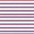 Independence Day of America seamless pattern. July 4th endless background. USA national holiday repeating texture with Royalty Free Stock Photo