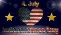 Independence Day,American flag,icon,sign,best 3D illustration