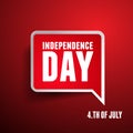 Independence day American signs Royalty Free Stock Photo