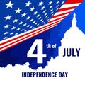 Independence day card United States July 4 Royalty Free Stock Photo