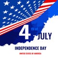 Independence day card United States July 4 Royalty Free Stock Photo