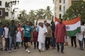 A group of citizens celebrating Indian independence day