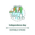 Independence day concept icon Royalty Free Stock Photo