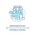 Independence day concept icon Royalty Free Stock Photo