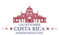 Independence Day. Costa Rica