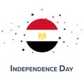 Independence day of Egypt. Patriotic Banner. Vector illustration.