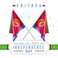 Independence Day of Eritrea with Flag