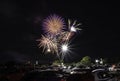Independence Day fireworks display in Prattville 2020 Royalty Free Stock Photo