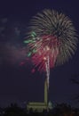 Independence Day Fireworks in Washington D.C. Royalty Free Stock Photo