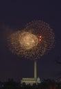 Independence Day Fireworks in Washington D.C. Royalty Free Stock Photo