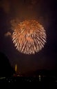 Independence Day fireworks in Washington, DC Royalty Free Stock Photo