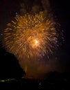 Independence Day fireworks in Washington, DC Royalty Free Stock Photo