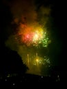 Independence Day fireworks in Washington, DC Royalty Free Stock Photo