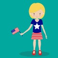 independence day girl flag 02