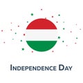 Independence day of Hungary. Patriotic Banner. Vector illustration.