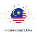 Independence day of Malaysia. Patriotic Banner. Vector illustration.