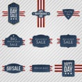 Independence Day patriotic Banners Set Royalty Free Stock Photo