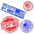 Independence Day Rubber Stamps