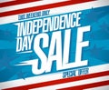 Independence day sale banner, special weekend offer design Royalty Free Stock Photo