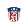 Independence Day Sale Star-Striped Badge
