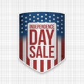 Independence Day Sale USA national vector Banner