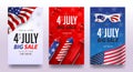 Independence day USA sale banner template .4th of July celebration poster template.fourth of july