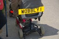 Independence with disability. Disabled scooter. Wobbly 1