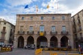 Independence flags in Manresa, catalonia