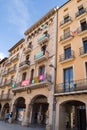 Independence flags in Vic, catalonia