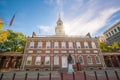 Independence Hall in Philadelphia, Pennsylvania. Royalty Free Stock Photo