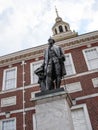 Independence Hall, Philadelphia, Pennsylvania, USA, building and statue Royalty Free Stock Photo