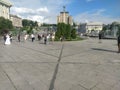 Independence Maydan, central square of Kyiv Royalty Free Stock Photo