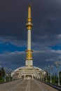 Independence Monument in Ashgabat, Turkmenist Royalty Free Stock Photo