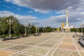 Independence monument in Ashgabat, Turkmenist Royalty Free Stock Photo