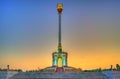 Independence Monument in Dushanbe, the Capital of Tajikistan