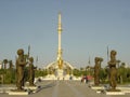 Independence monument soldiers statues - Turkmenistan