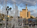 Independence Monument and Hotel Ukraine Kiev