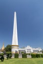 Independence Monument at the Maha Bandula Park in Yangon Royalty Free Stock Photo