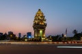 Independence Monument Phnom Penh, Cambodia Jan 2016. Royalty Free Stock Photo