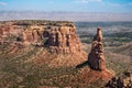 Independence Monument stands as sentinel at the Colorado National Monument