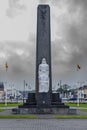 The Independence Monument stands in RokiÃÂ¡kis Town Square